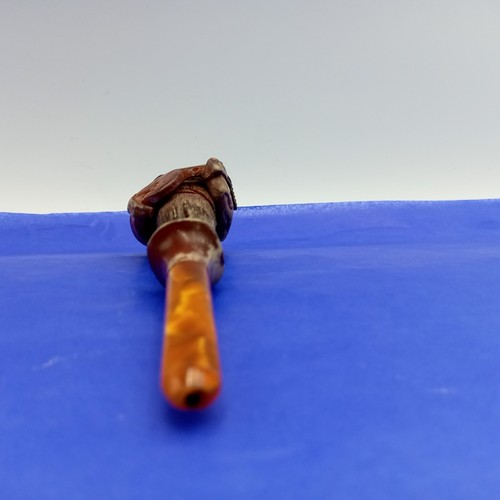 Rare Meerschaum Pipe Carved Banjo Player in Original Case - Picture 7 of 7