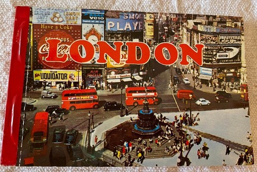 Vintage Klappheft komplett, Carnet der Karten - London alte Postkarte