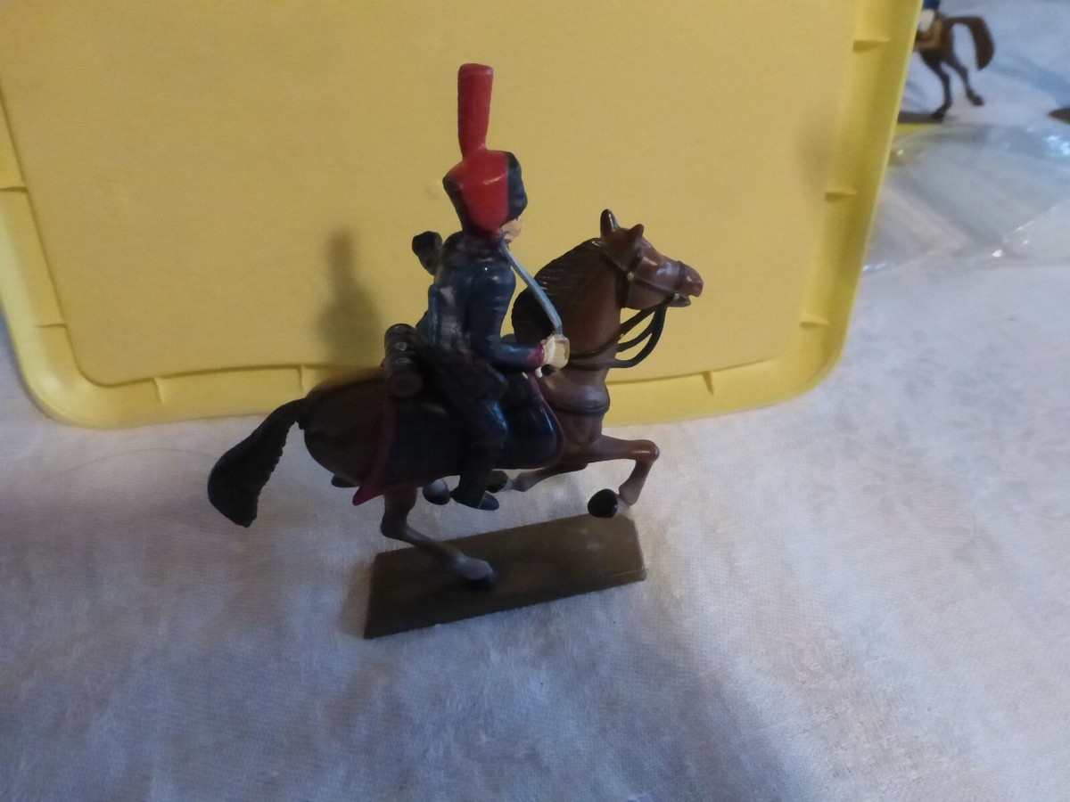 STARLUX soldat plomb cavalier NAPOLEON [15] officier 6eme chevau léger lancier