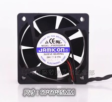 1PCS JF0625S2H 6025 DC24V 0.17A 6CM 2-wire Inverter Cooling Fan