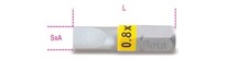 Beta Tools 860LP 1/4" Hex Drive Individual Flat/Slotted Bit 0.6 x 4.5mm