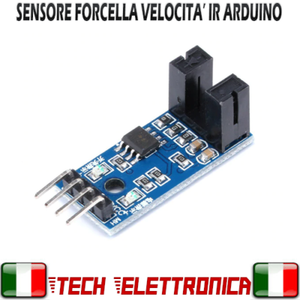 MODULO SENSORE VELOCITA' ENCODER AD INFRAROSSIIR FORCELLA SLOT PER ARDUINO MODULO SENSORE VELOCITA' ENCODER AD INFRAROSSIIR FORCELLA SLOT PER ARDUINO