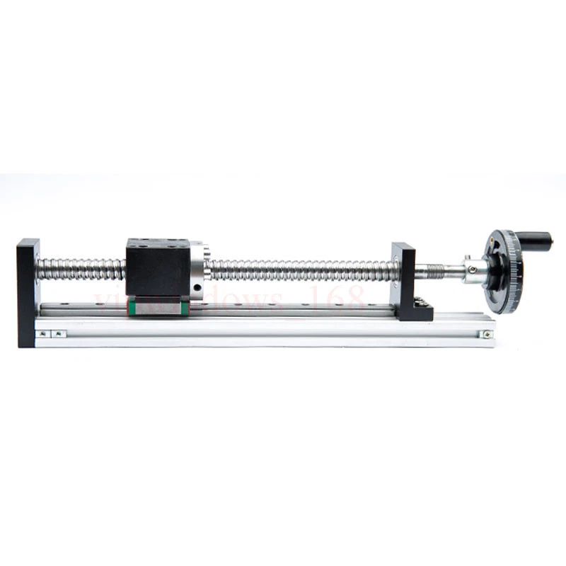 Manual Linear Rail Guide Slide Stage Actuator Ball Screw Motion Table& Handwheel - Image 3 of 4