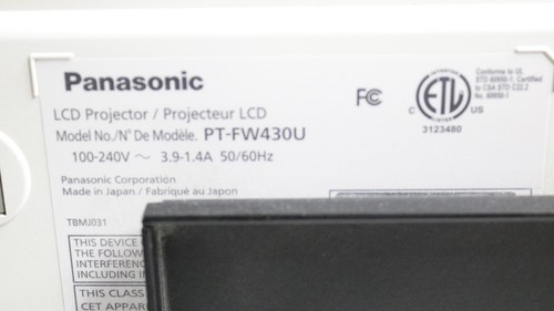 Panasonic PT-FW430U WXGA LCD Projektor 3704 Lampenstunden - Bild 14 von 15