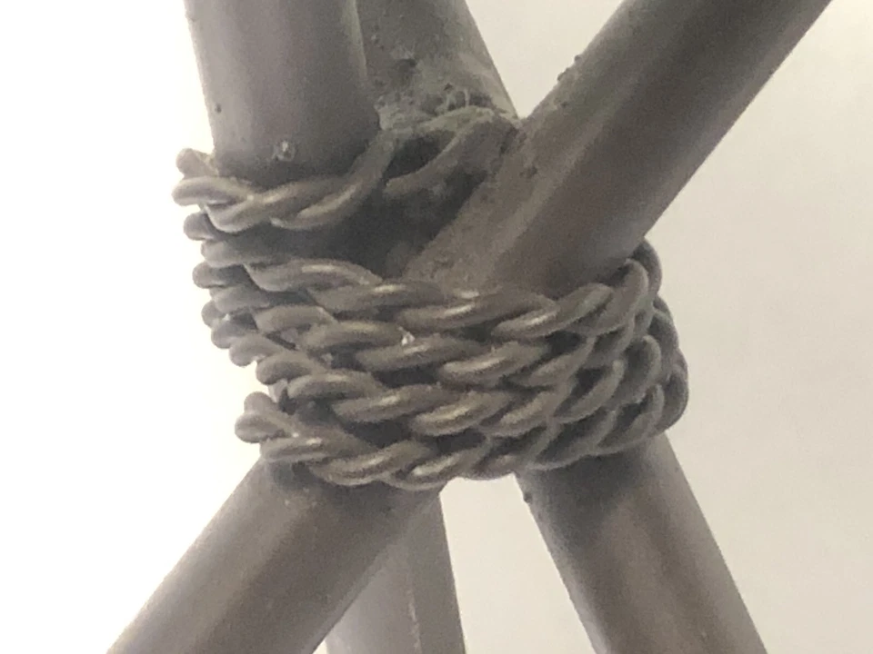 Candelabro Kokopelli Southwestern Glass Tile 3 flechas cruzadas de hierro Foto 4 de 4