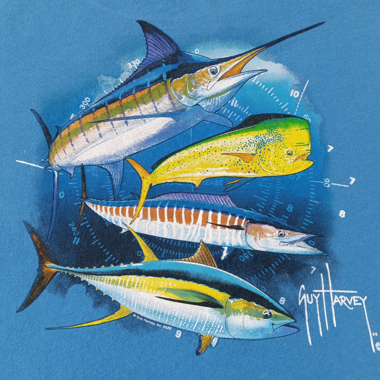 Guy Harvey Aftco Bluewater Fishing Super Grand Slam L… Gem