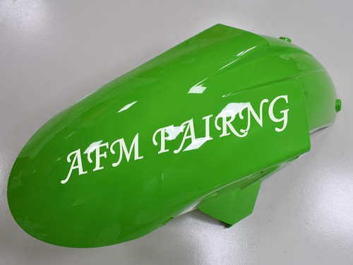 Green Black ABS Injection Mold Bodywork Fairing Panel Kit for ZX-10R 2004 2005 - Picture 3 of 6