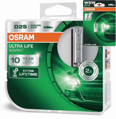 Osram D2S 35W Ultra Life 2pcs + W5W LL