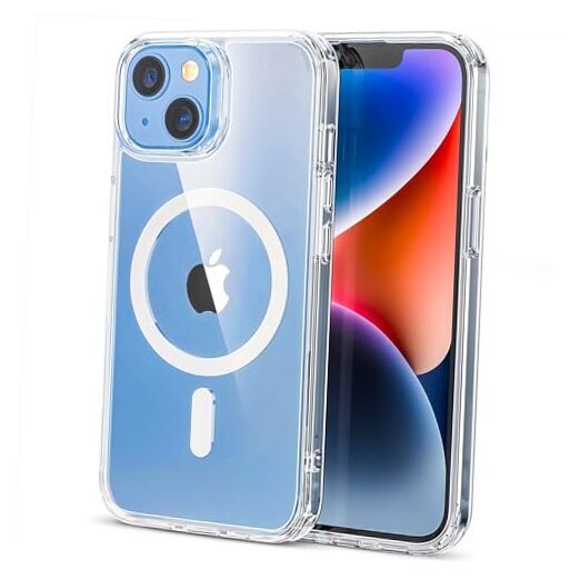 Case, Compatible with MagSafe, Shockproof Military-Grade iPhone 13 Clear