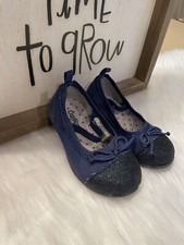 OshKosh B'gosh Toddler Girls Shoes Sz 5 Slip On Mary Jane Dress Blue Black