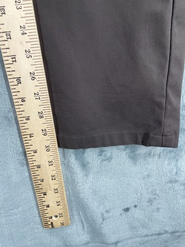 Lululemon Mens ABC Pants Stretch 5 Pocket Mens 34 x 32 Dark Brown Gusset Pockets - Picture 7 of 17