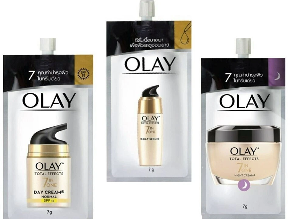 OLAY Total Effects Anti Aging Day Cream Night Cream Serum 0.24