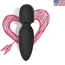 Compact Waterproof Handheld Massager - Rechargeable with 10 Vibration Settings