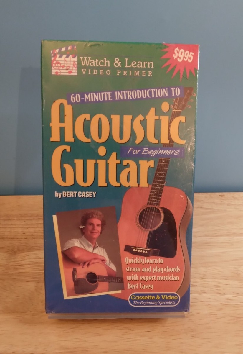 Watch and Learn Acoustic Guitar For Beginners VHS by Bert