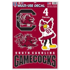 SOUTH CAROLINA GAMECOCKS MACBOOK LAPTOP MULTI USE REMOVABLE REUSABLE DECALS NEW