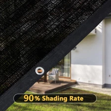 90% Shade Cloth Anti-Aging Sun Mesh UV Resistant Net Sunblock Plant Garden Tarp