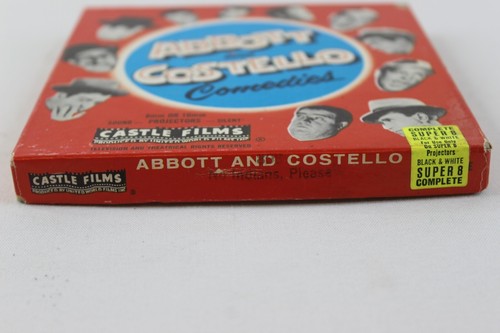 Abbott & Costello No Indians Please Super 8 mm N&W films de château complets #808 - Photo 5/10