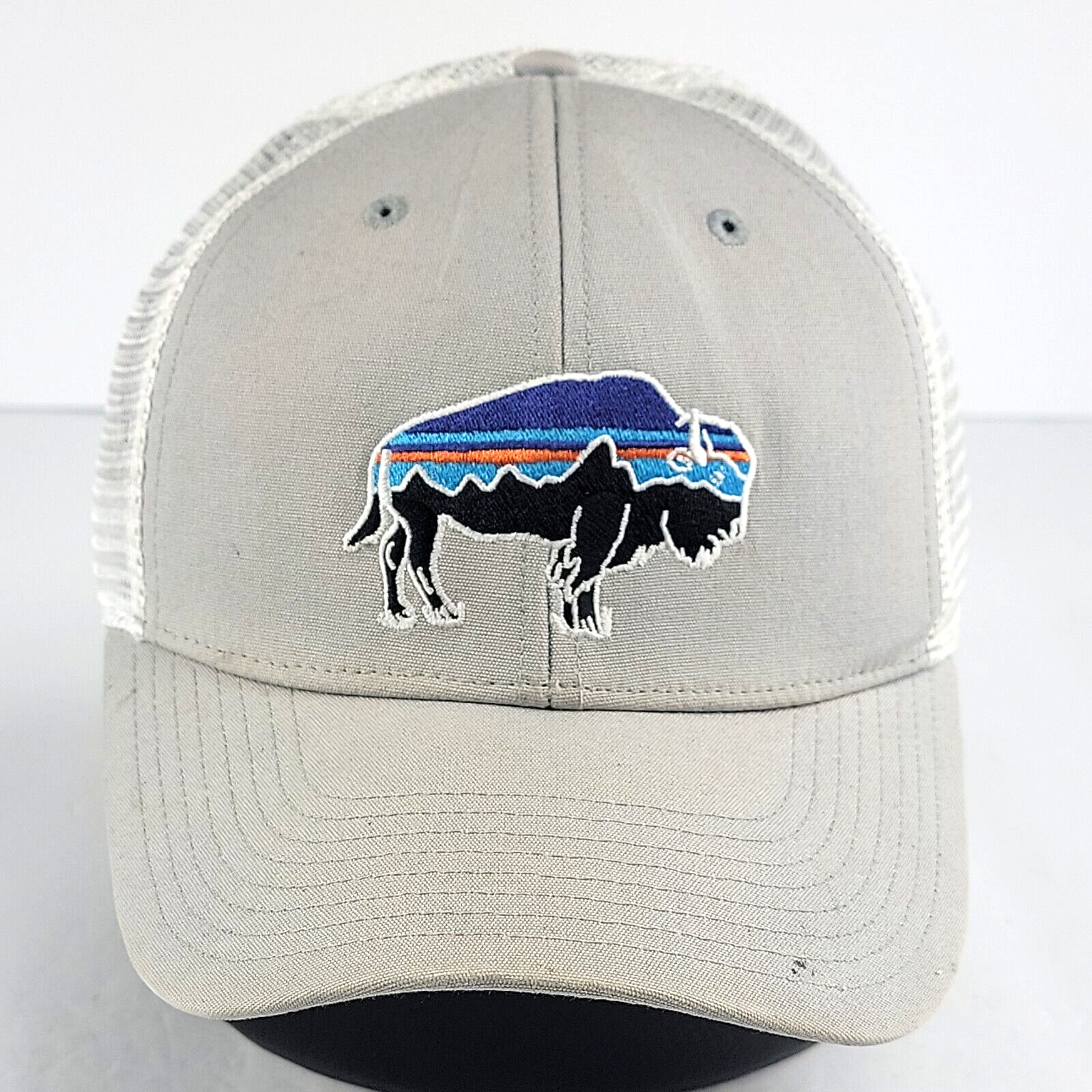 Patagonia Fitz Roy Bison Hat Snapback Mesh Back Outdo… Gem