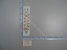 ORIGINAL GLASS THERMOMETER PLATE 5 1/8″ OR 13 CM TALL AND 1 3/16″ OR 3 CM WIDE