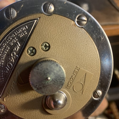 Vintage Kencor Drum No.840m Conventional Fishing Reel SUS 18-8 Stainless Steel - Picture 22 of 23
