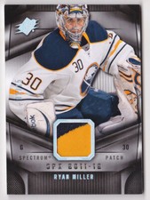 11-12 SPX Ryan Miller /15 PATCH Spectrum Sabres 2011