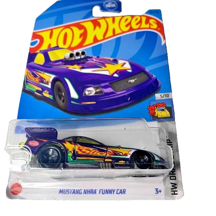 HOT WHEELS 2023 MUSTANG NHRA FUNNY CAR METALFLAKE PURPLE 140/250 HKH30 SEALED
