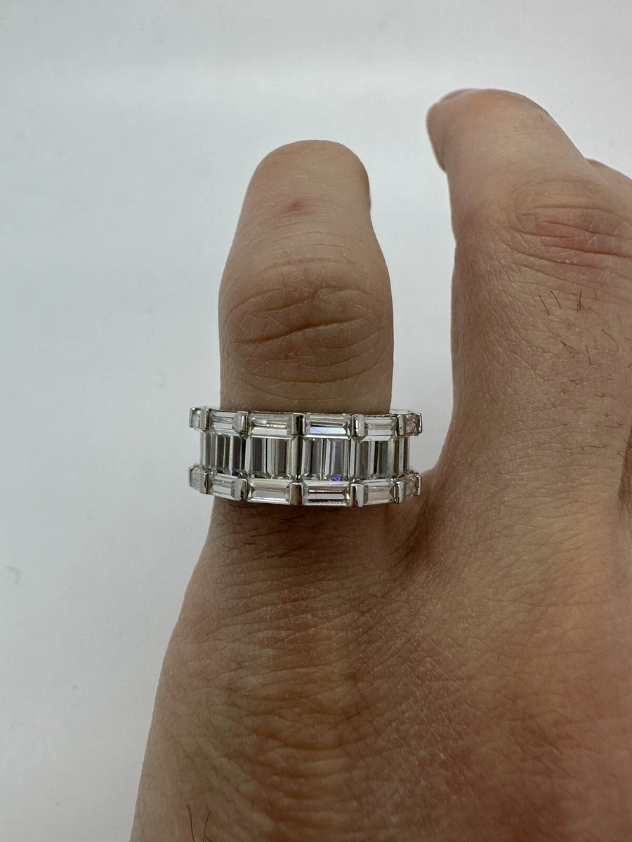 New 925 GM China sterling silver ring cz stone size 6 eBay