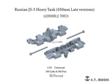 ET 1/35  Russian JS-3 Heavy Tank （650mm Late version) Workable Track(3D Printed)