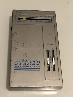 #ad Sears Radio 667 Dual Headphone Jacks AM FM Vintage Working Tested But Read $16.93