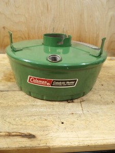 Coleman 513a Catalytic Heater 3-5k BTU -- Fuel Tank, Fount 1972