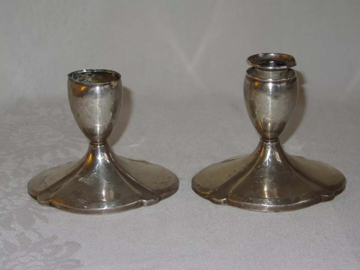 Fisher sterling weighted best sale candlesticks