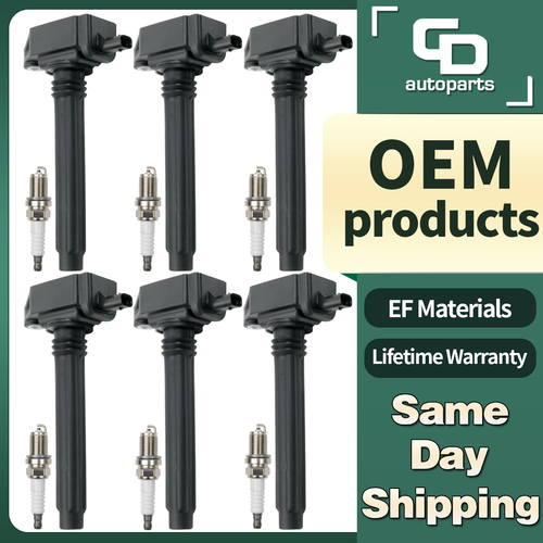 UF648 OEM 6 Ignition Coils + 6 Spark Plugs for 3.6L Chrysler Dodge