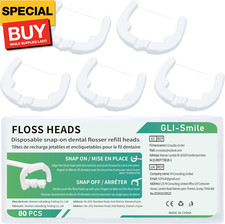 Ultraclean Access Flosser Refill Heads, Effective Plaque Removal for Proper Oral