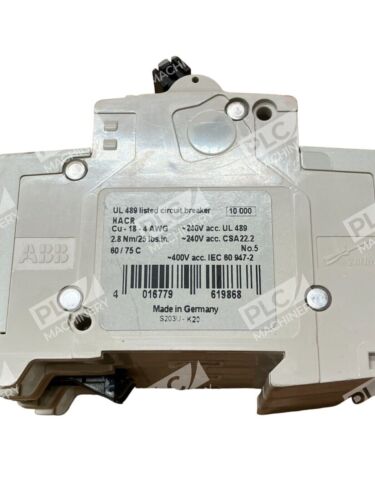 ABB S203UK20A 3 Pole Circuit Breaker S203U-K20A - Picture 4 of 6