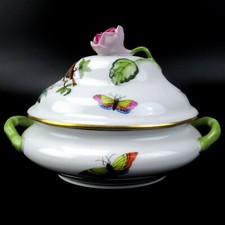 Herend Porzellan Dose Serie Rothschild Deckeldose Hungary Box 6017 Mini Terrine