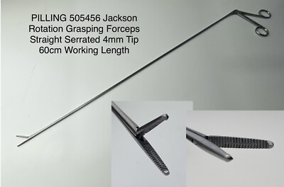 PILLING 505456 Jackson Rotation Grasping Forceps Straight