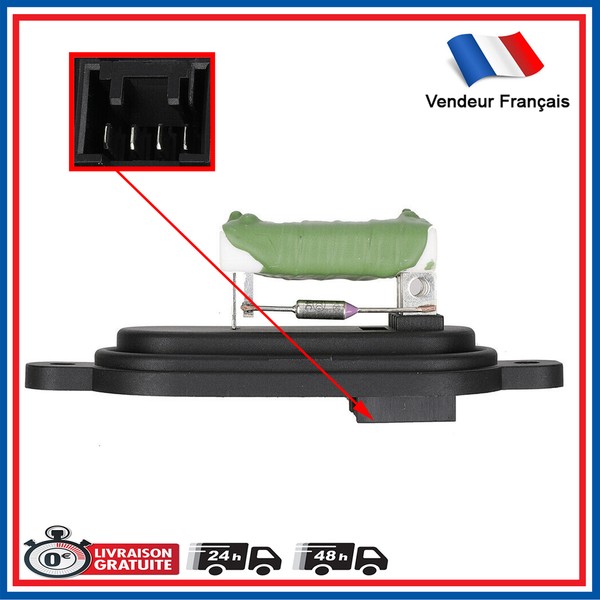 Heizungsmodul Widerstand LüFtermodul 12V 4 Pins FüR Boxer/Jumper/Ducato 94-02-image