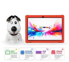 2026 LINSAY Tablet for kids w/ Dog toy OCTA-C...