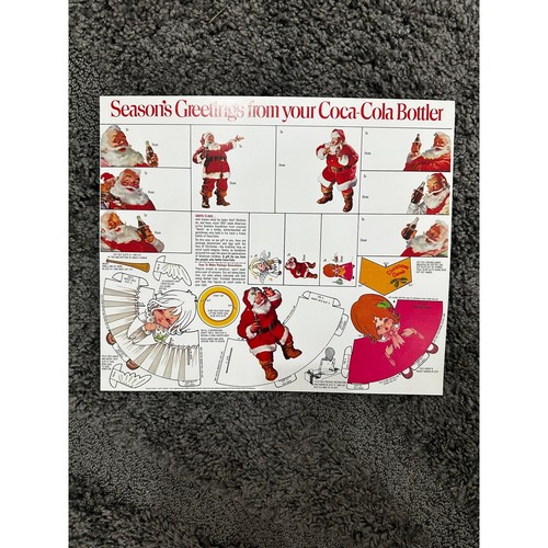 Vintage Original Coca-Cola Coke Company Seasons Greetings Gift Tags