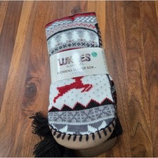Luk-ees By Muk Luk Slipper Socks Size L/XL 8-10
