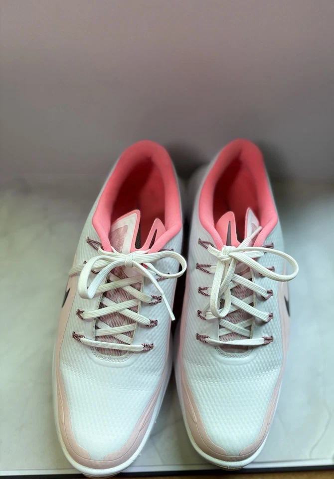 Туфли для гольфа женские Nike Lunar Control Vapor 2 розовые/белые размер 9 909083-103 - Изображение 2 из 4