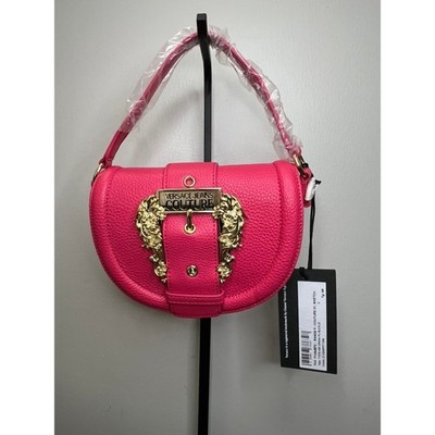 Versace Jeans Couture Range F Pink Buckle Shoulder Crossbody Bag NWT