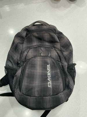 Dakine Campus Backpack Gray Black Plaid Travel School Bag