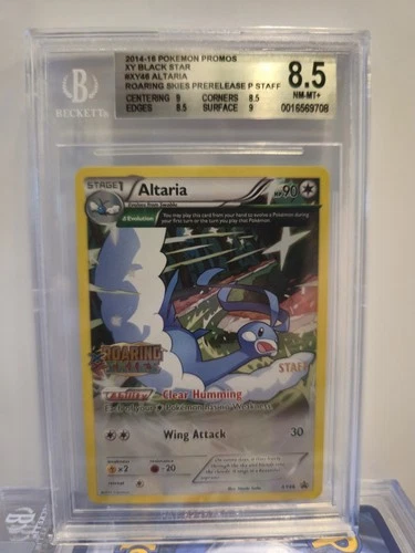Pokemon XY Roaring Skies Altaria Staff Prerelease Holo Promo #XY46 BGS 8.5