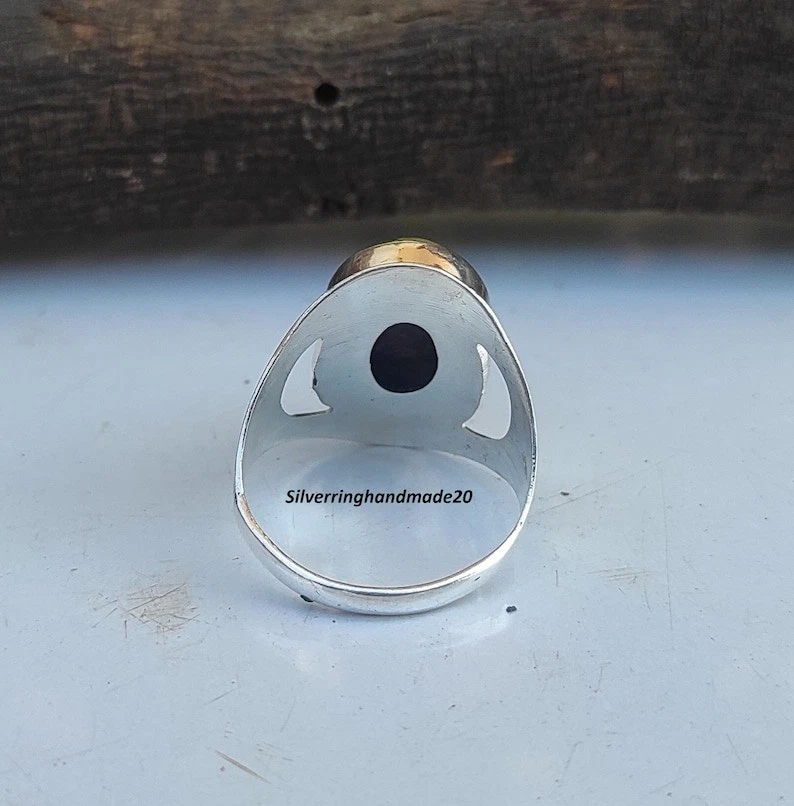 Atlantisite Solid 925 Sterling Silver Beautiful Statement Ring, All Size M1458 - Image 4 of 4