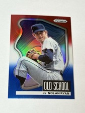 2022 Panini Prizm #OS-1 Nolan Ryan Old School Red/White/Blue Prizm Mets