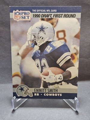 1990 Pro Set Emmit Smith # 685 Rookie (HOF) Dallas Cowboys (RC)