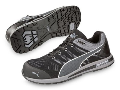PUMA  Sicherheitshalbschuh ELEVATE KNIT BLACK LOW 643160, S1P SRC HRO ESD Arbeit