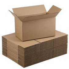 25 Pack Shipping Boxes 11x6x6 Inches Small Corrugated Cardboard Moving