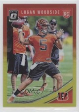 2018 Donruss Optic Rookies Red & Yellow Prizm Logan Woodside #110 0i1b